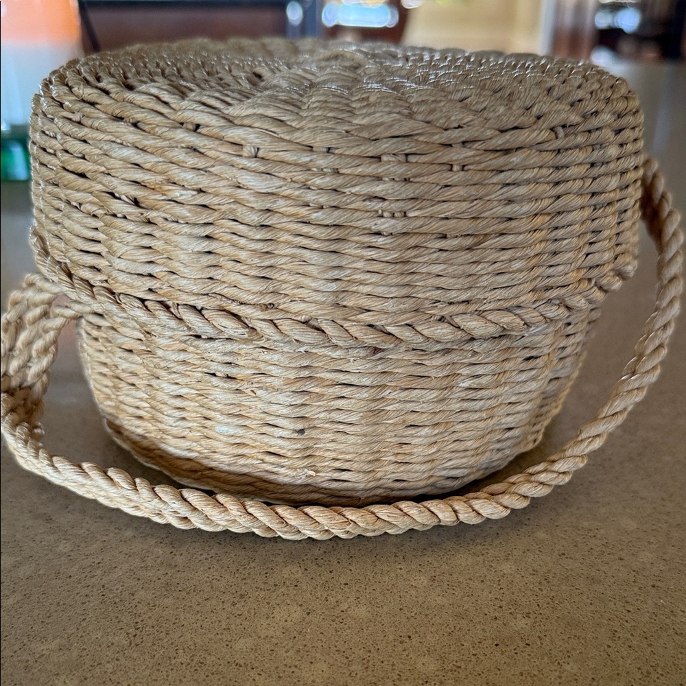 Natural Woven Rope Storage Basket - Picture 3 of 5